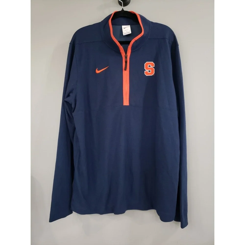 NWOT MENS XL SYRACUSE UNIVERSITY NCAA mens quarter zip pullover